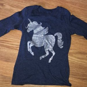 Unicorn Navy Long sleeve
